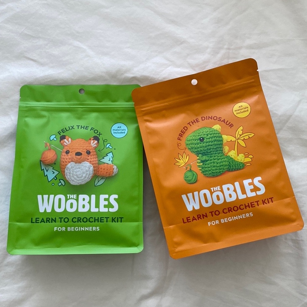 The Woobles Set - Unopened - Fox & Dino Full Kits!